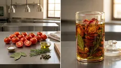 Λιαστές ντομάτες σε ελαιόλαδο στο βάζο: βήμα-βήμα για να κρατήσουν όλο τον χρόνο