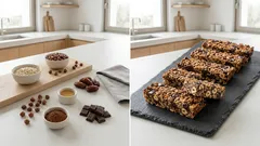 Σπιτικές μπάρες δημητριακών με σοκολάτα και φουντούκια – ιδανικές για meal prep