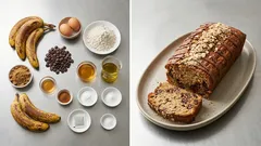 Κέικ μπανάνας με βρώμη και σοκολάτα: ζουμερό, κόβεται τέλεια και κρατάει μέρες